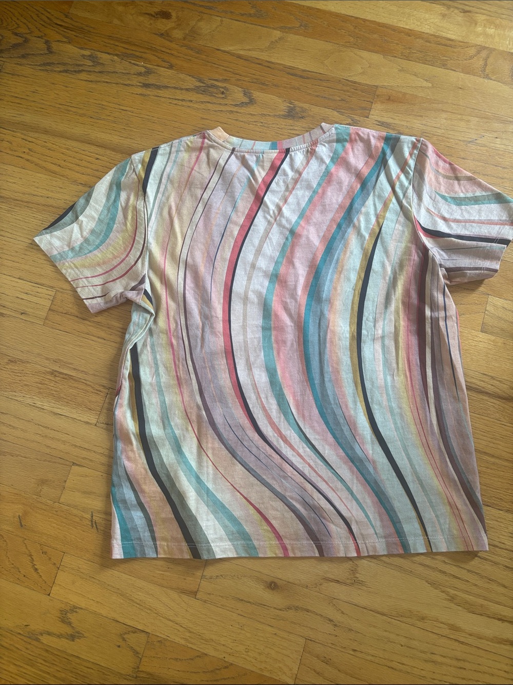 PAUL SMITH Organic Cotton Swirl Pattern T-Shirt Made in Portugal - Picture 2 of 7